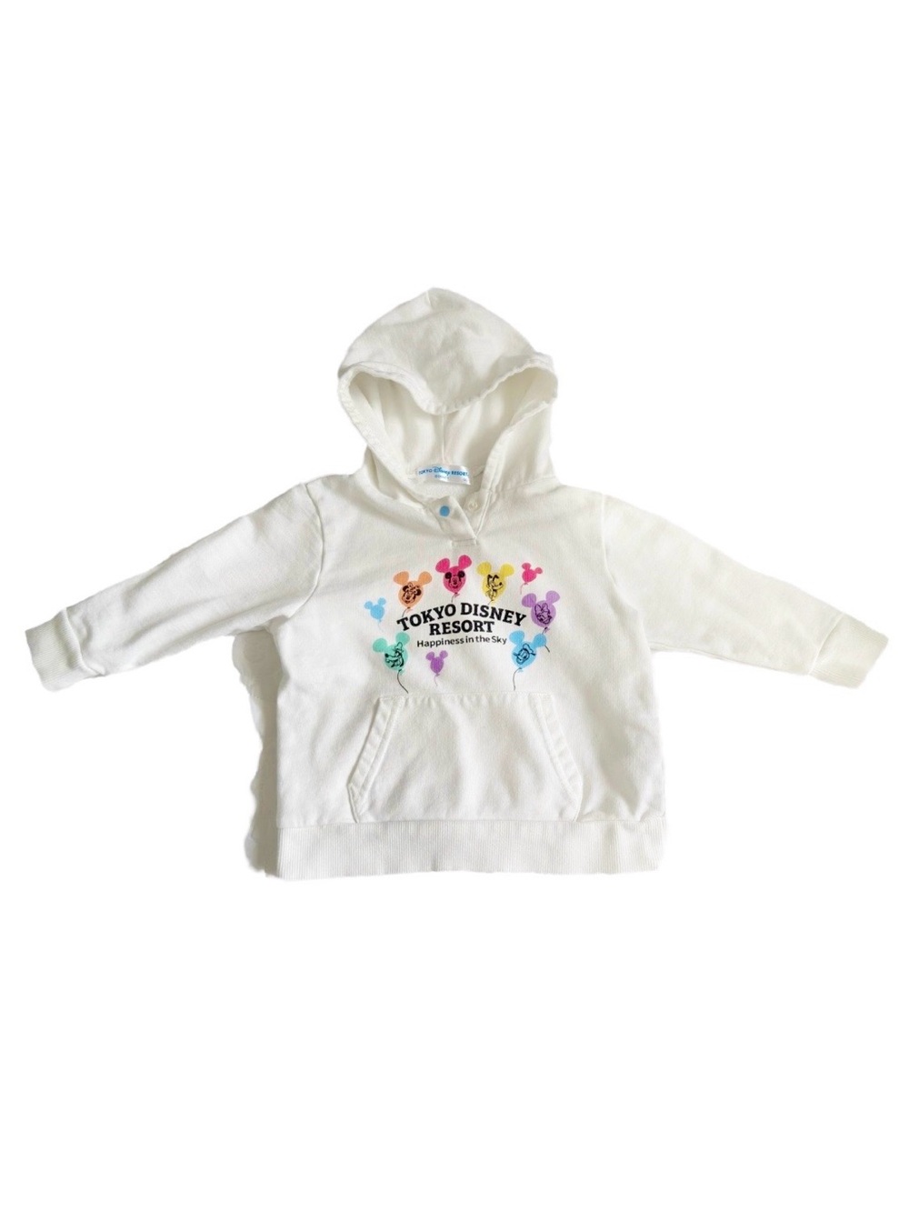 Tokyo Disney Resort Toddler Hoodie Sweatshirt Mickey and Friends Size 90cm / US